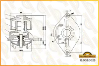 Насос водяной Premium Sonder 13.003.0023 с прокладкой для DAF и Renault