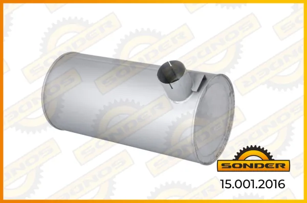 Глушитель основной Iveco EuroTech, EuroStar, Stralis Sonder 15.001.2016, бочка круглая