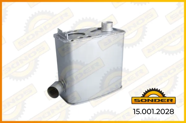 Глушитель выхлопа основной MAN TGA, TGS, TGX, L2000 Sonder 15.001.2028, двигатели D2876