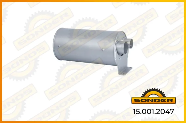 Глушитель выхлопа MAN TGL, TGM, TGA Sonder 15.001.2047, оригинал 81.15101.0392