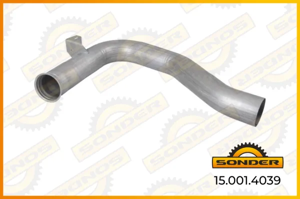 Труба глушителя промежуточная 3 изгиба DAF CF85/XF95 Sonder 15.001.4039