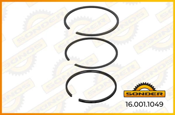 Кольца поршневые компрессора D85 STD 2/2/4 мм Sonder 16.001.1049 DAF, Volvo, Mercedes-Benz