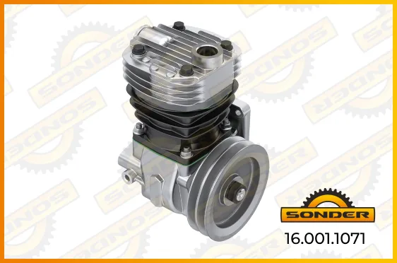 Воздушный компрессор Sonder 16.001.1071, 1 цилиндр, Mercedes-Benz OM 355, OM 362, OM 364, OM 366