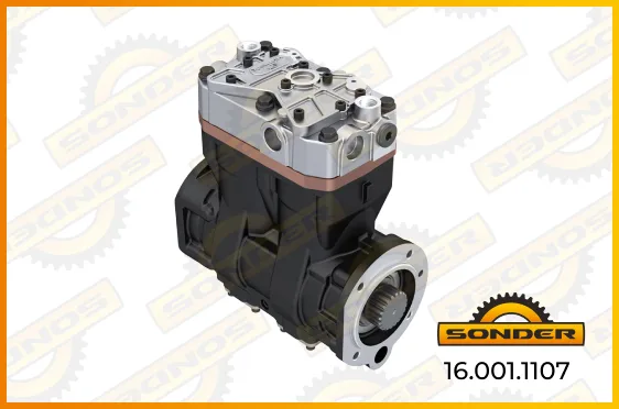Воздушный компрессор Sonder 16.001.1107, 2 цил., Cummins M11/N14/N15