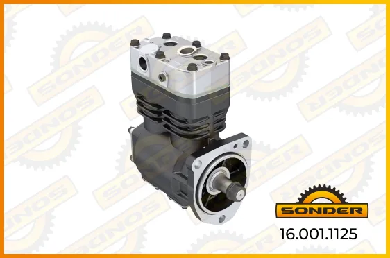 Компрессор воздушный 2-цилиндровый Sonder 16.001.1125 2W440R для Volvo FL6/FL7/FL10/FL12