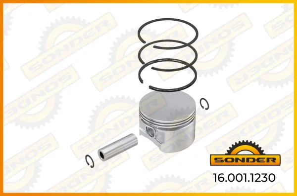Поршнекомплект компрессора Sonder 16.001.1230 d 85 мм, длина 59,15 мм, MAN, Mercedes-Benz, DAF