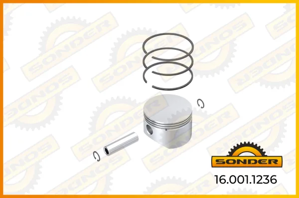 Поршнекомплект компрессора Sonder 16.001.1236 d 86,25 мм STD для Iveco EuroStar, EuroTech