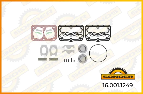 Ремкомплект компрессора Sonder 16.001.1249, полный, DAF CF, XF 95, LF 45, F95