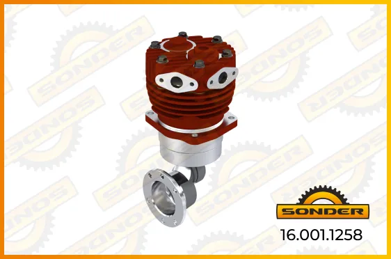 Компрессор воздушный одноцилиндровый Renault Trucks Sonder 16.001.1258, RVI 5000793615