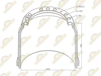 Барабан тормозной Sonder 16.005.0119 Mercedes-Benz Renault