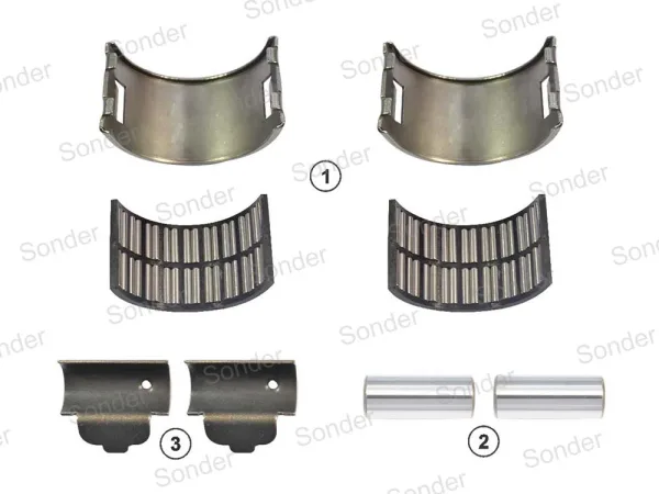 Ремкомплект суппорта Meritor D/C/Le Duco Sonder 16.010.0445, подшипники, опора, ролики