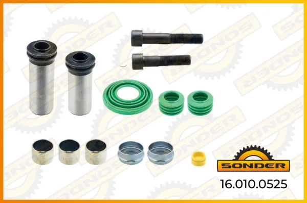Ремкомплект суппорта Wabco PAN 17 Sonder 16.010.0525, направляющие и болты, 12 деталей