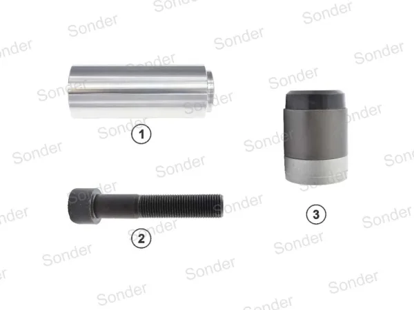 Ремкомплект суппорта Knorr SB6/SB7 Sonder 16.010.0551: направляющая, болт, втулка 39 мм