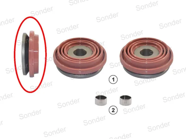 Ремкомплект суппорта Knorr SB6/SB7 Sonder 16.010.0600, комплект из 2 пятаков