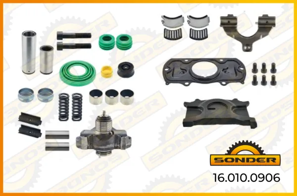 Ремкомплект суппорта Wabco MAXX 22T правый, полный комплект Sonder 16.010.0906