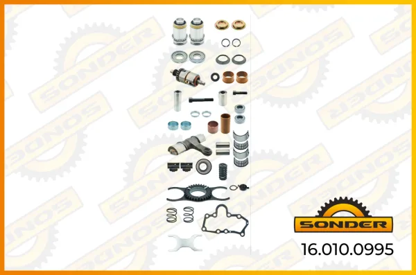Ремкомплект суппорта Meritor Duco левый полный, 44 детали, Sonder 16.010.0995
