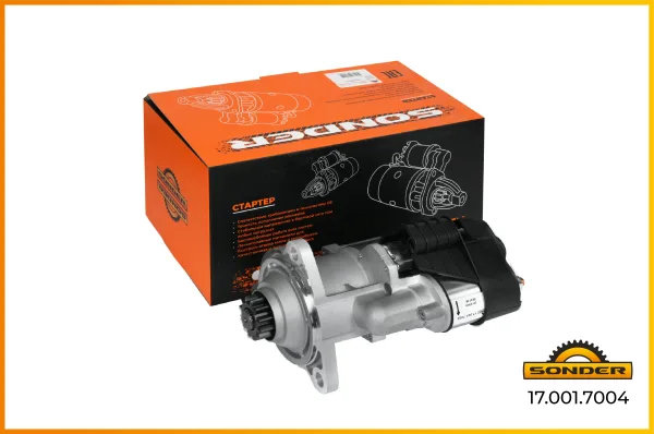 Стартер Sonder 17.001.7004 Premium 12 зубьев для грузовиков DAF и Renault Trucks