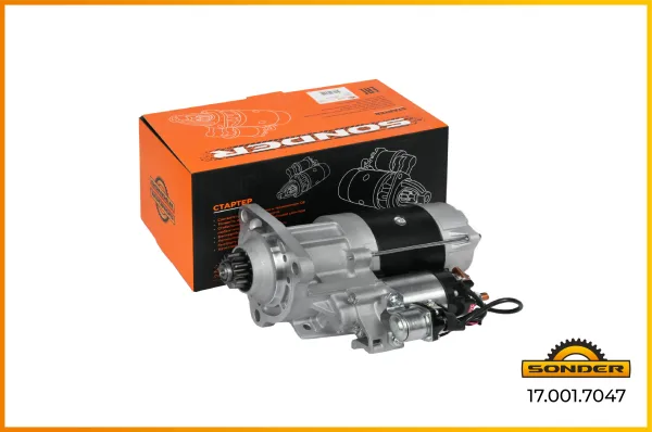 Стартер Sonder Premium 24 В 7 кВт MAN TGA, TGS, TGX / Renault Trucks 17.001.7047