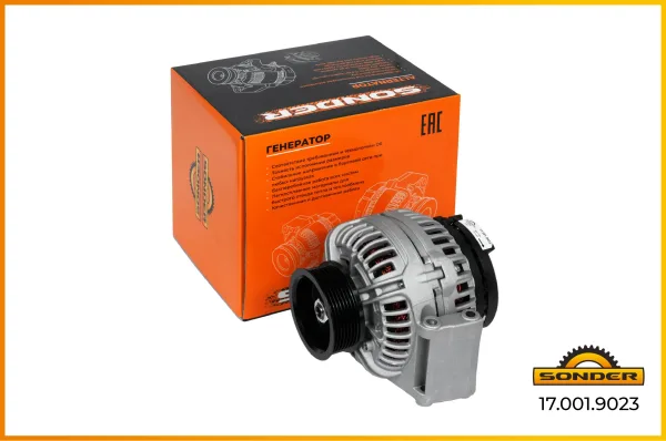 Генератор Sonder 17.001.9023 Premium 24 В, 110 А со шкивом для DAF и Renault
