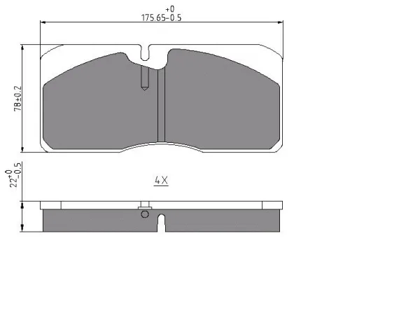 Колодки тормозные дисковые Sonder 18.002.0087 WVA 29067, 175×77×22 мм, Iveco, MAN, Renault
