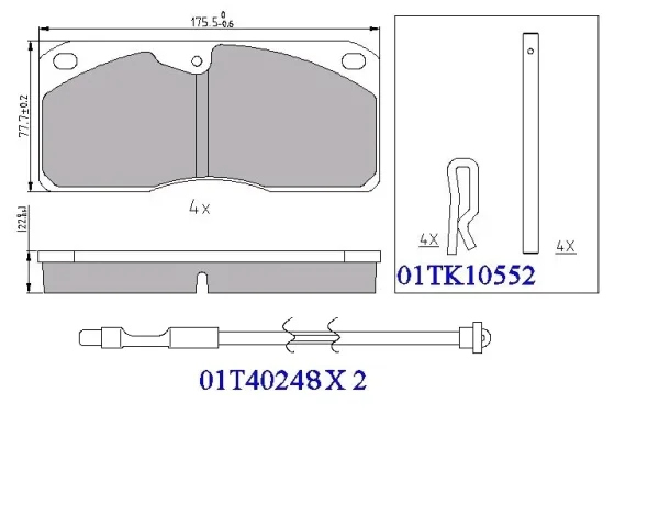 Колодки тормозные дисковые Sonder 18.002.0092 175,5×78×22 мм для Volvo FH, FM, NH