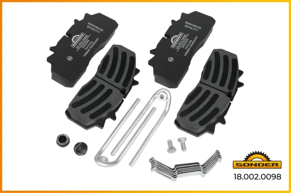 Комплект тормозных колодок дискового тормоза Sonder 18.002.0098 для Renault Midlum и Volvo FL