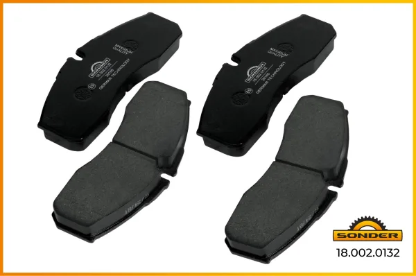 Колодки дискового тормоза Sonder 18.002.0132 для Iveco Daily и Nissan Atleon, NT500