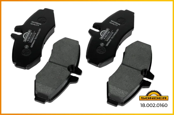 Тормозные дисковые колодки Sonder 18.002.0160 для Mercedes-Benz, номер 23022