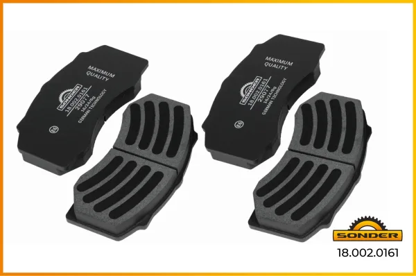 Колодки тормозные дисковые Sonder 18.002.0161, WVA 29077, для грузового транспорта