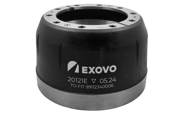 Барабан тормозной EXOVO 20121E для Steyr, 420×205 мм, высота 285 мм, 10 отверстий